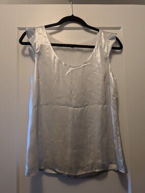 Silver-white Tristan sleeveless blouse - size XS